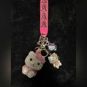 Hello kitty and victoria’s secret sparkly pink wristlet